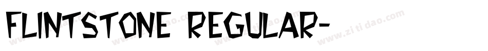 Flintstone Regular字体转换